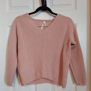 Ashley by 26 International pink knit sweater